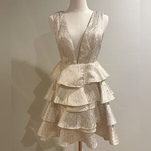 Champagne Gold mini dress